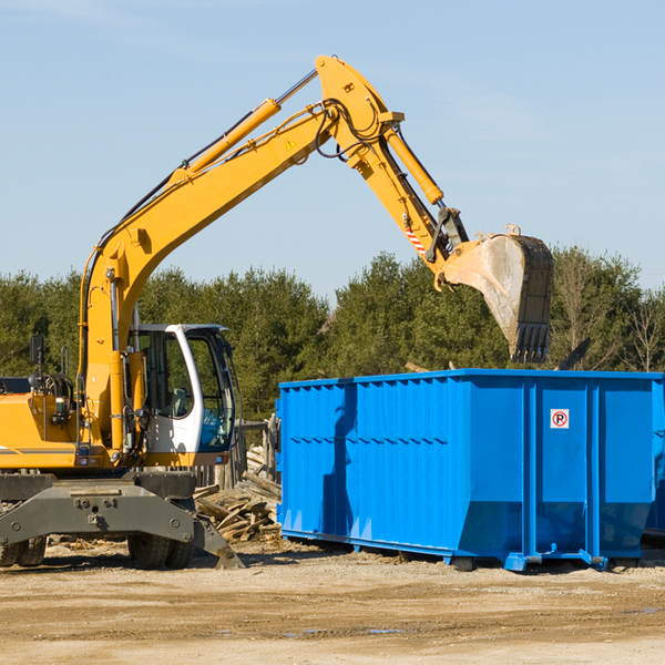 can i choose the location where the residential dumpster will be placed in Bally PA